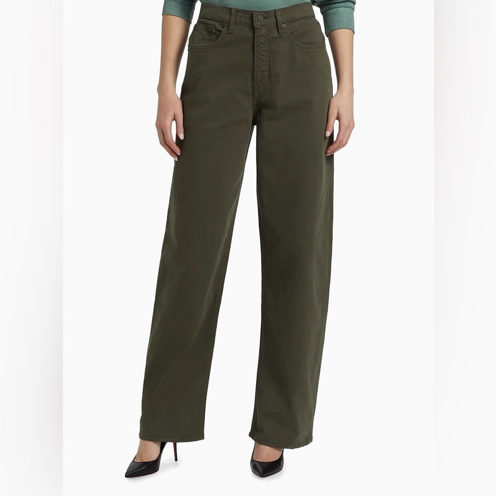 NWOT Good‎ American Twill Good Barrel Pants Fatigue Green Size 22